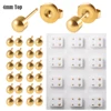 12Pairs-4mm Gold Moon