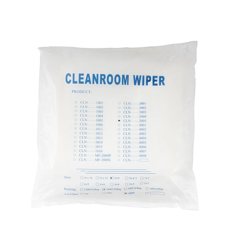 sub-microfiber cleaning wipers 100% polyester clean room wiper