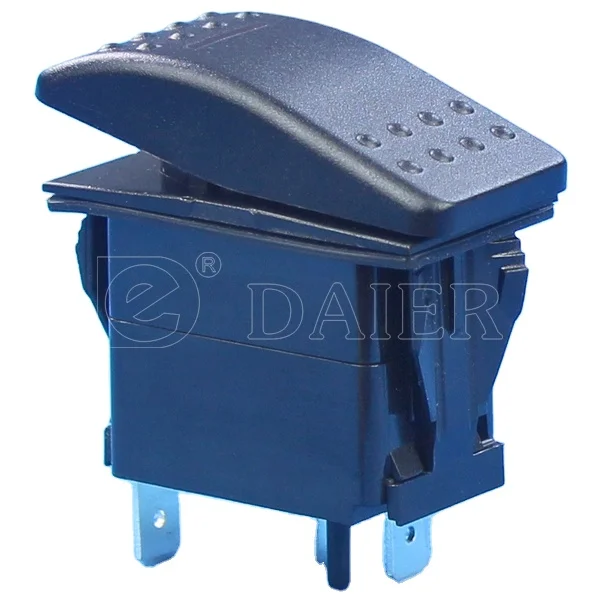 20A 12V Waterproof Marine Momentary DPDT Rocker Toggle Switch with LED Lighted CE RoHS for Boat RV Truck Manufacturer Direct