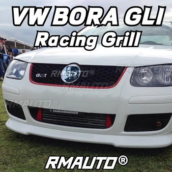 For VW BORA Grill Car Front Bumper Grill Honeycomb Racing Grill Body Kit For Volkswagen VW BORA GLI 2006-2008 Car Accessories