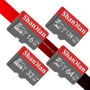 SHAN DIAN SD mini card 128GB 64GB TF smart Ultra Memory 32GB 16GB 8GB flash drive sd card for Phone and PC