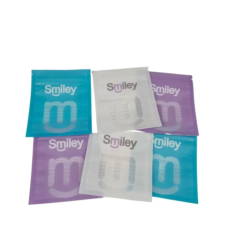 Matte Black Small Reusable Ziplock Packaging Bags For Clear Invisible Aligners Bag Orthodontic Remover Packing Bags