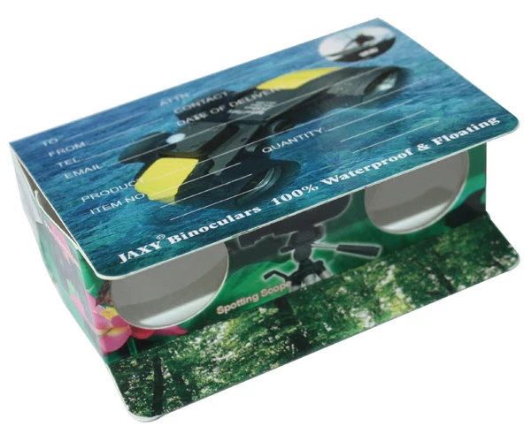 Bespoke Custom Printing Paper Binocular Kids Toy Folding Mini Disposable Foldable Paper Cardboard Binoculars