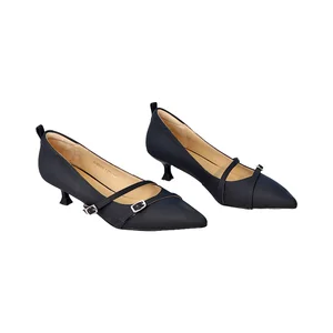 Elegant Women's  Mary Jane Pumps Pointy T-Strap Thin Heels Light Weight Hard-Wearing Button Closure Spring Summer