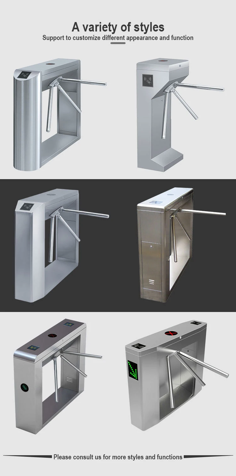 Security Automatic Fingerprint IC Card Access Control Turnstile Tripod Turnstyle Gate