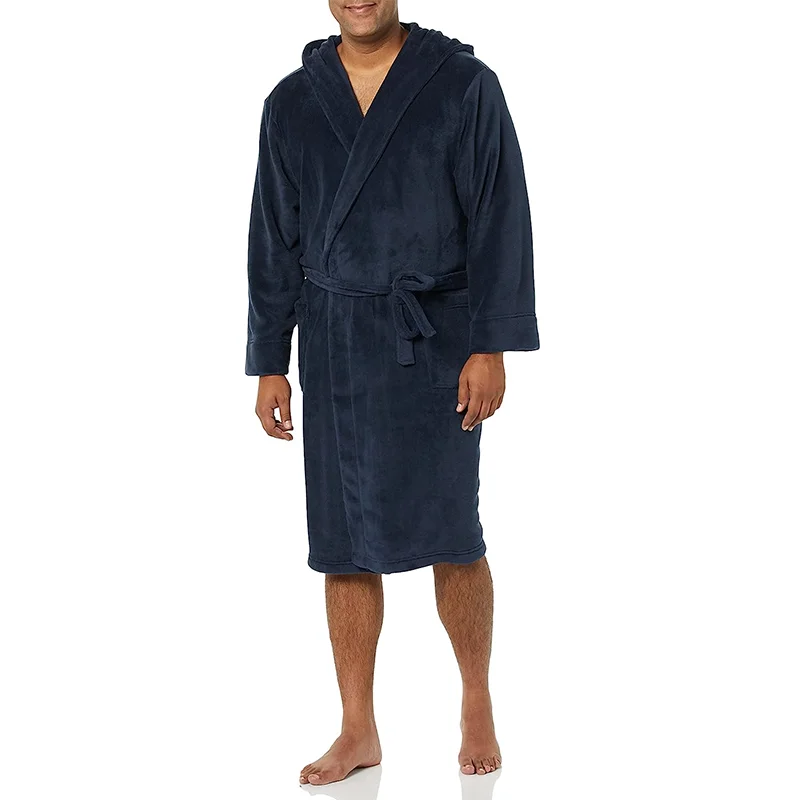 Luxury Hotel Spa Super Absorbent Coral Fleece Bathrobe In Bulk Skin