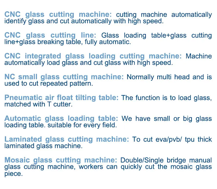 High Efficiency All In One CNC Glass Loading Cutting Machine+Breaking Table