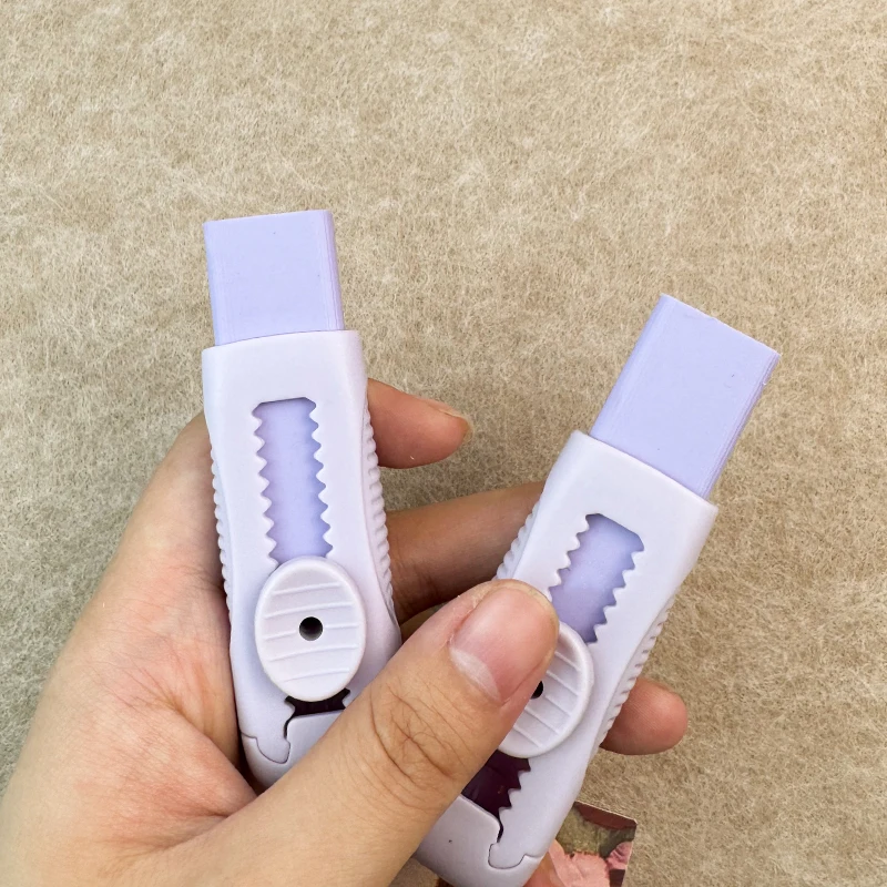 KOMI фиолетовые выдвижные ластики оптовая продажа детский набор ластика для карандашей школьные принадлежности красивый милый логотип silgi на заказ