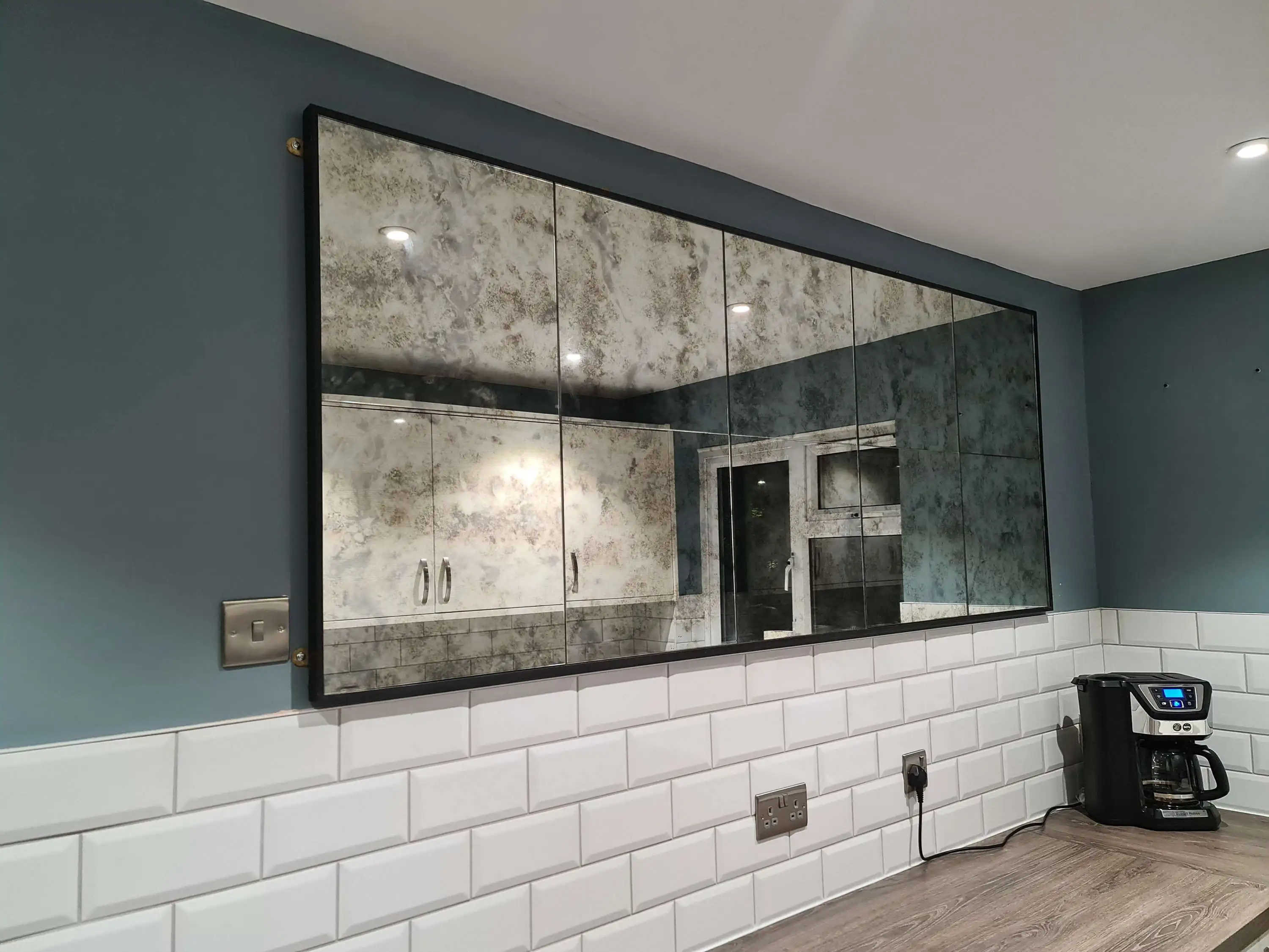 K1 Rusty Mirror Vintage Mirror Wall Antique Copper Double Coated