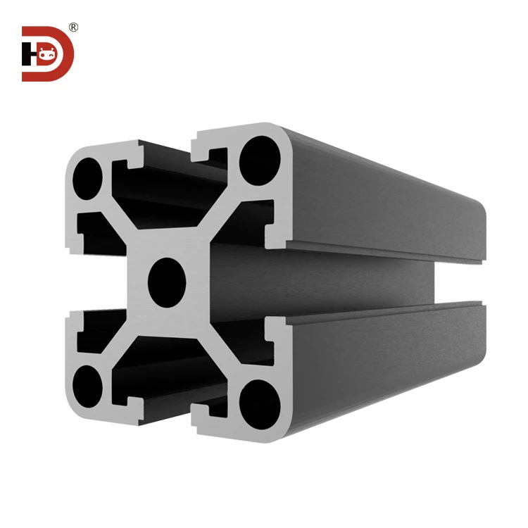 Heavy-Duty 4040 Black Aluminum Square Tube Frame Precision Machining  Custom Fabrication for Industrial Machinery