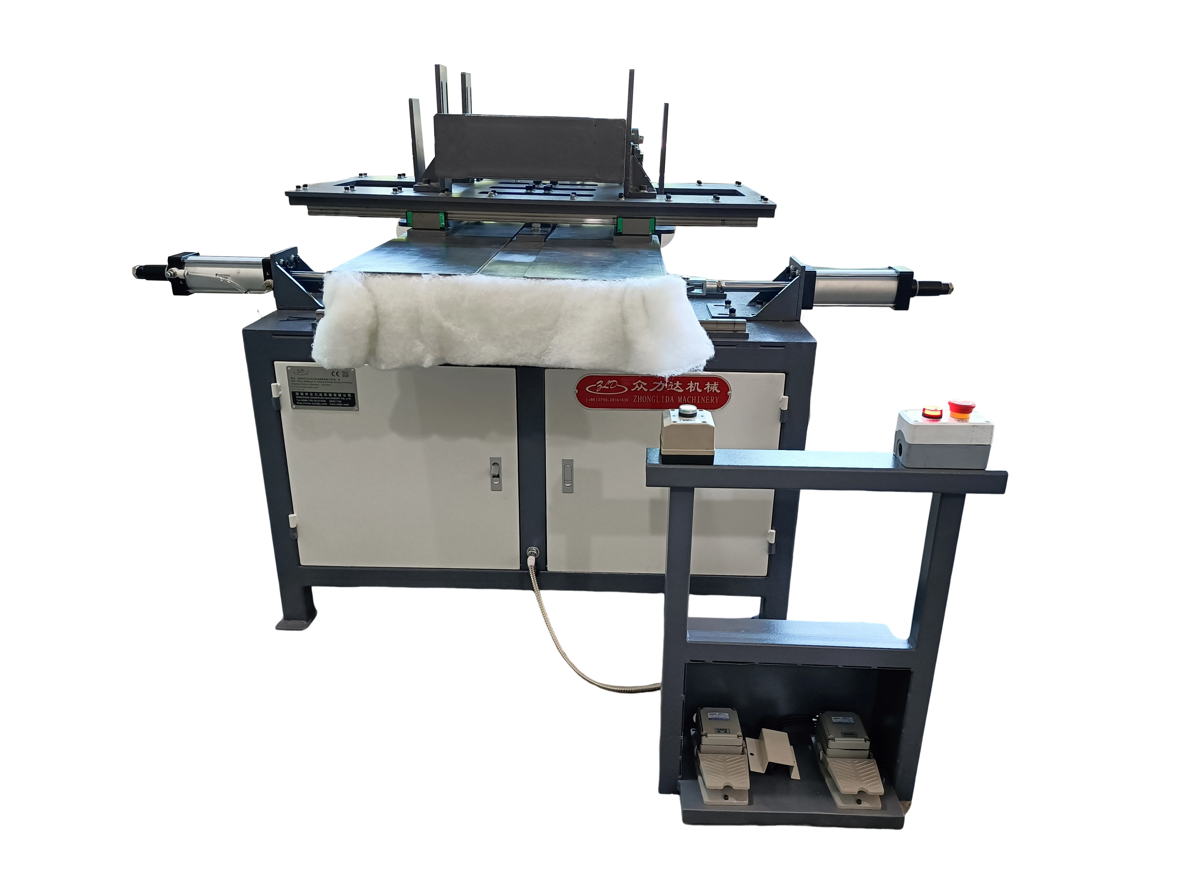 Semi-Automatic Hydraulic Cushion Covering Machine for Furniture for Manufacturing Plants Online Sales for Factories