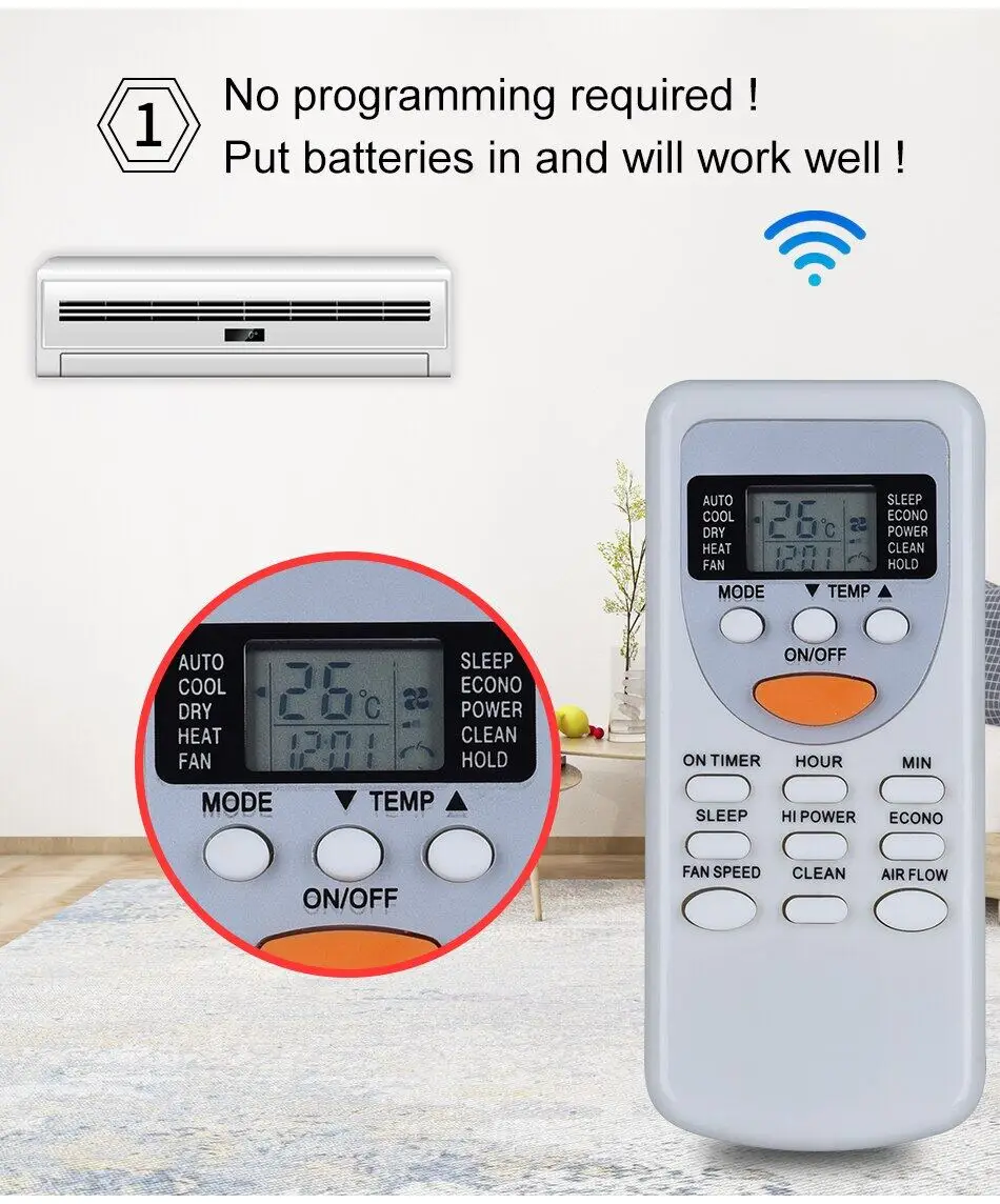 Télécommande Universelle Climatisation CHIGO - Compatible Nombreux Modèles