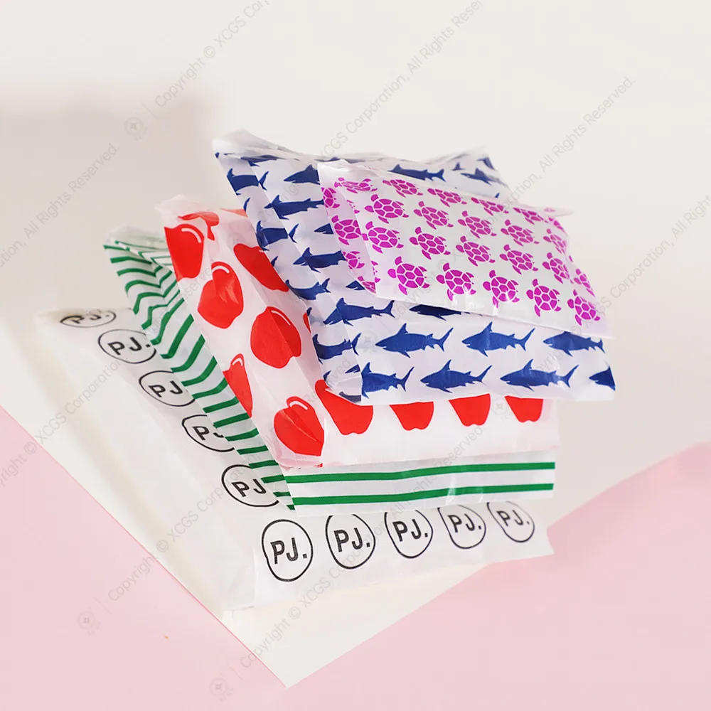 Compostable Custom Design Glassine Paper Package Courier Mailer Bags Transparent Envelope