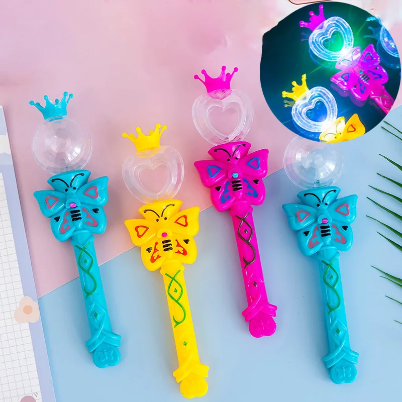 Новое поступление, Детская светящаяся волшебная палочка, принцесса, Бабочка, светодиодная мигающая светящаяся волшебная палочка