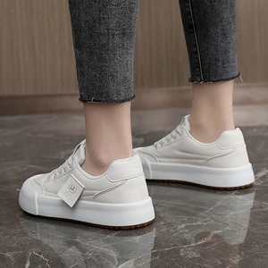 RD7662-2 Wholesale Custom Women's Small White Shoes Versatile Thick Sole Single Shoes Flat Shoes