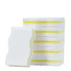 Compuesto de tres capas en forma de tambor en forma de S - prensado en caliente - blanco, amarillo y blanco [puntos convexos]