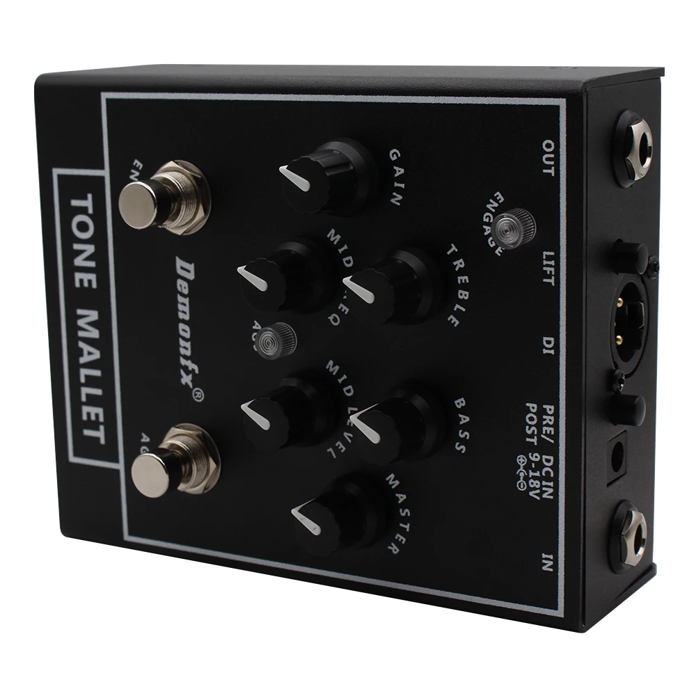 Demonfx Tone Mallet Bass Preamp DI Box: Multi-Effect Processor