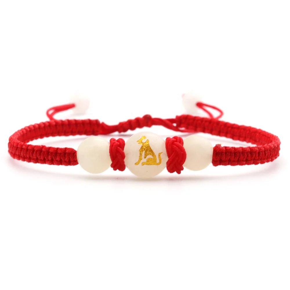 Chinese Zodiac Animals Bracelet Unisex Handmade Braided Red String Bring  Lucky