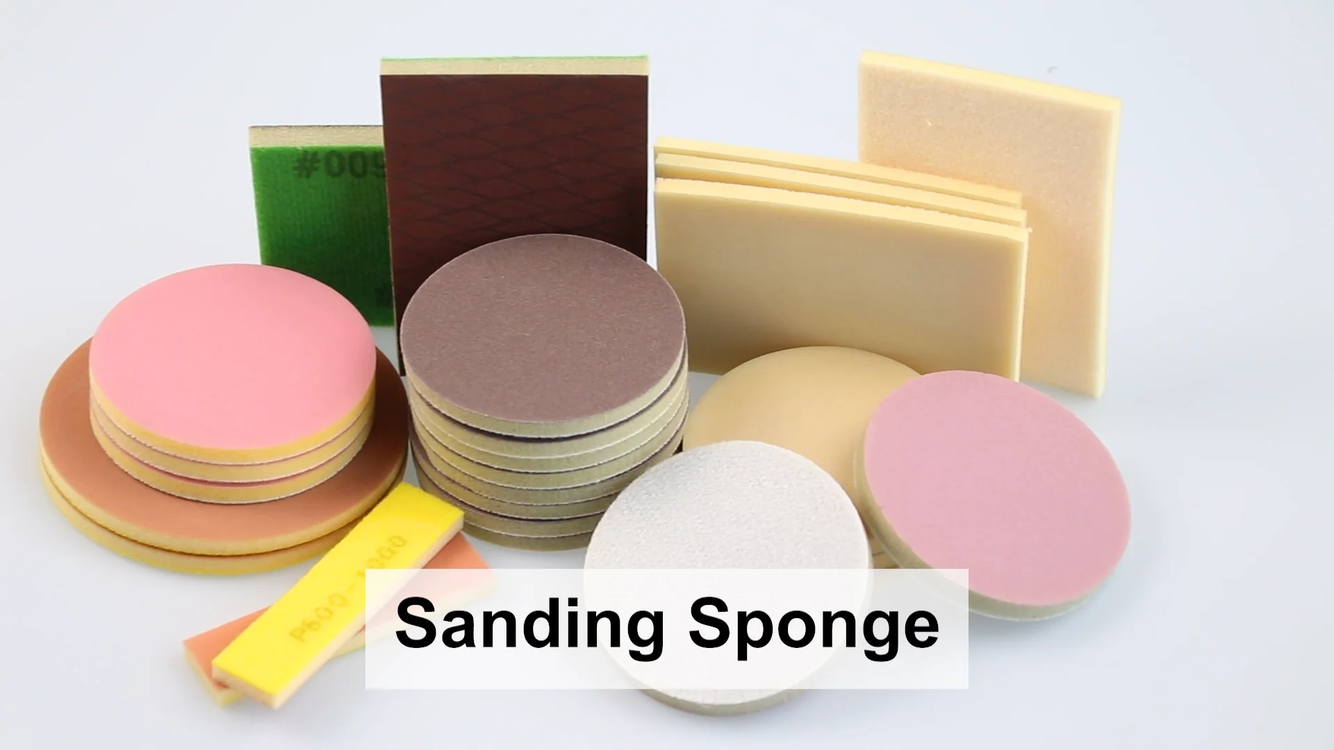 Round Sponge Sand Disc Mesh Sandpaper Silicon Carbide Alumina Sandpaper