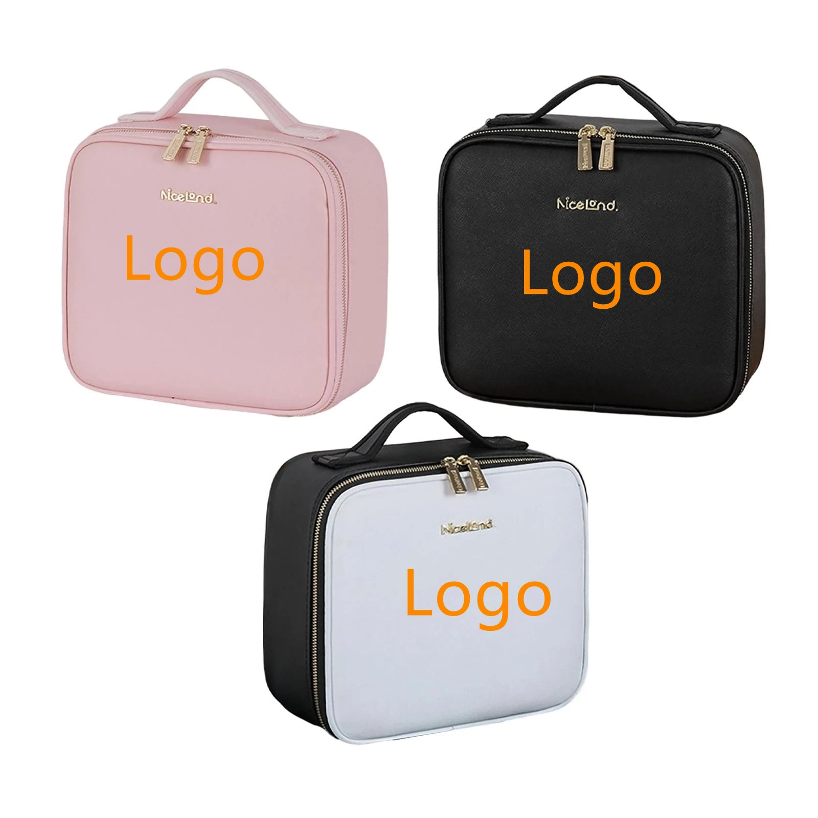 Starnearby Lot de 3 Trousse de Toilette Matelassée Femme