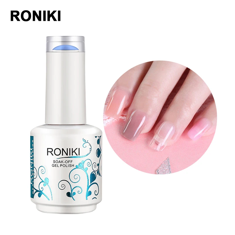 RONIKI Private Label Fast Drying Color Extend Liquid Jelly Nail Gel Polish Wholesale Hard clear Uv Extension Gel