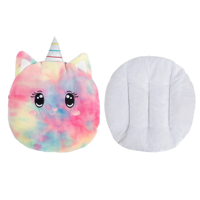 hot selling eco friendly cute plush unicorn wheat heat pack pad reusable microwave wheat bag for pain relief