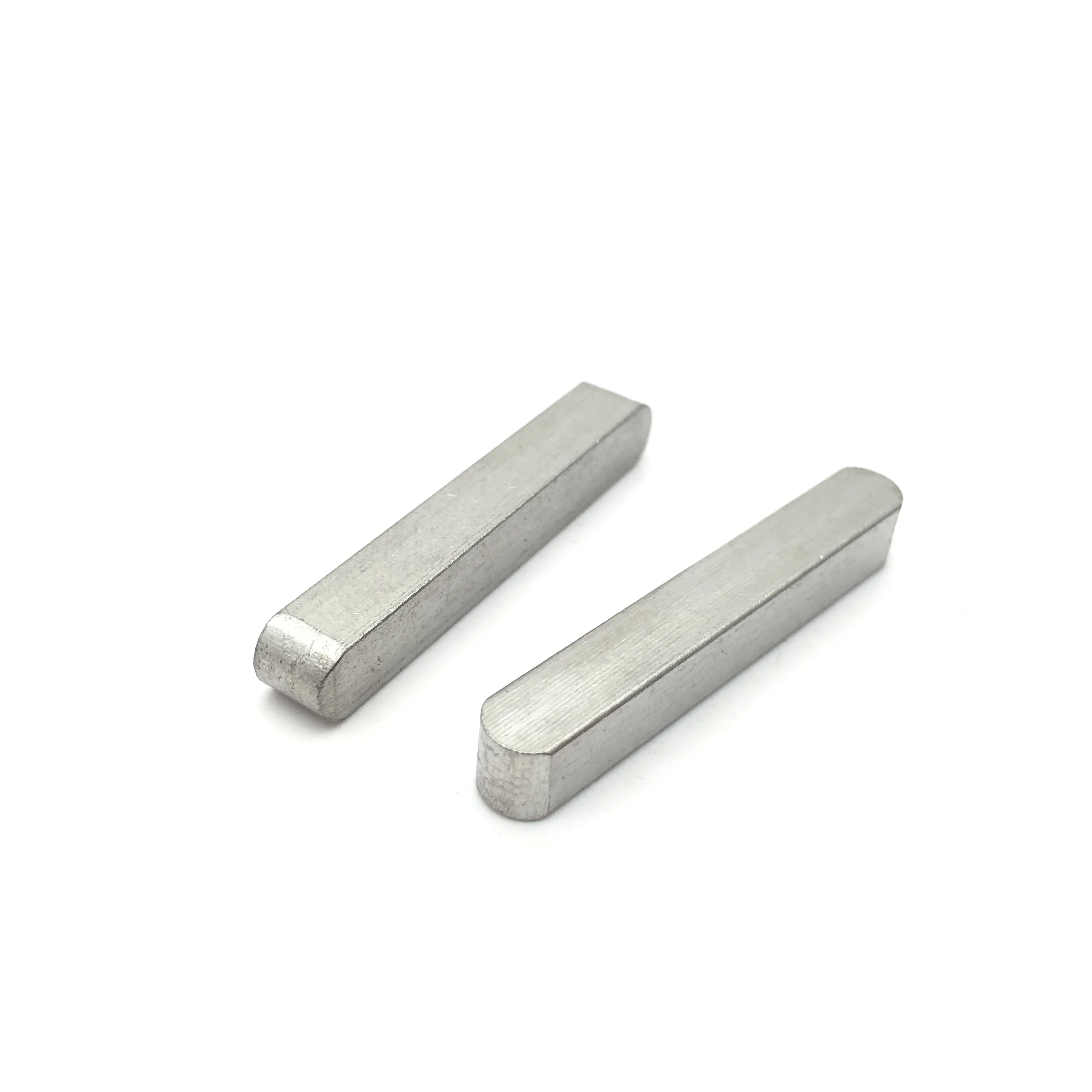 SS316 Custom Flat Keys DIN6885A Stainless Steel Round End Parallel Key