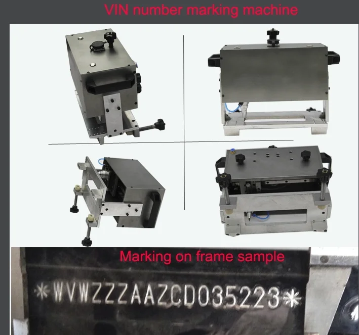 Handheld Portable Dot Pin Marking Machine Chassis Number Punching Machine for Auto Parts Engraving