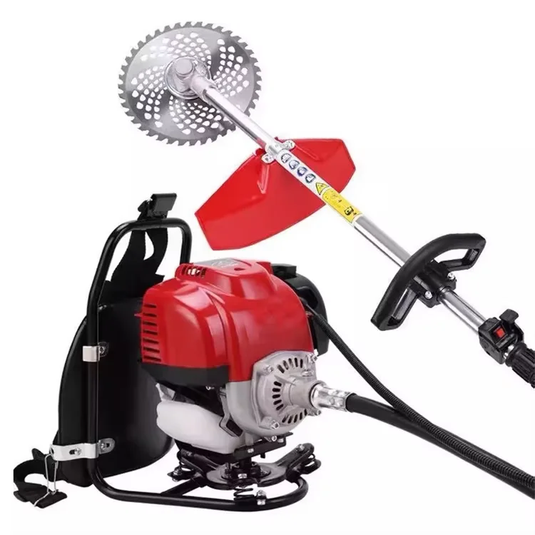 Manual Push Agricultural Mac Lawn Mower Shredder Gasoline 4-Stroke Engine for Gardening Grass Cutting Brush Cutter
