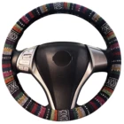 Universal Fit Soft Skidproof Anti Slip TPE Polyester Jacquard Car Steering Wheel Cover