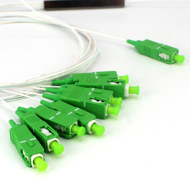 Cheap Price G657 A1 0.9mm loose tube 1*16 Optical fibre Splitter SC/UPC sx core fiber optic mini plc splitter