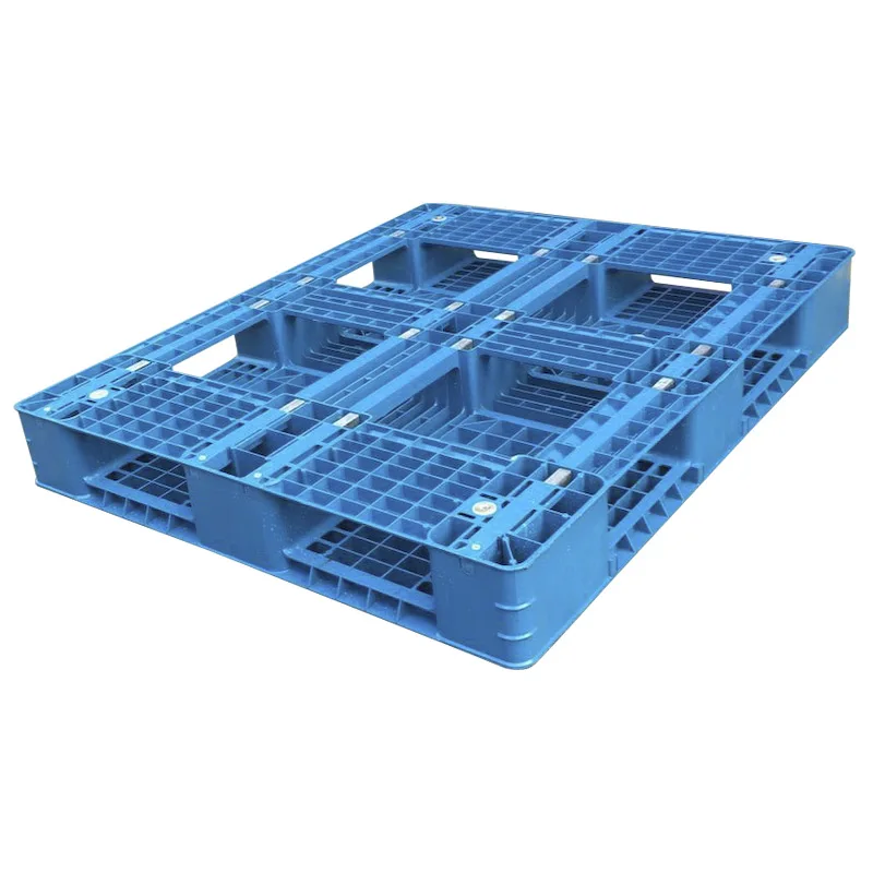 1200 x 800 high quality full perimeter six runner single side 4 way entry warehouse storage euro pallet of plastic