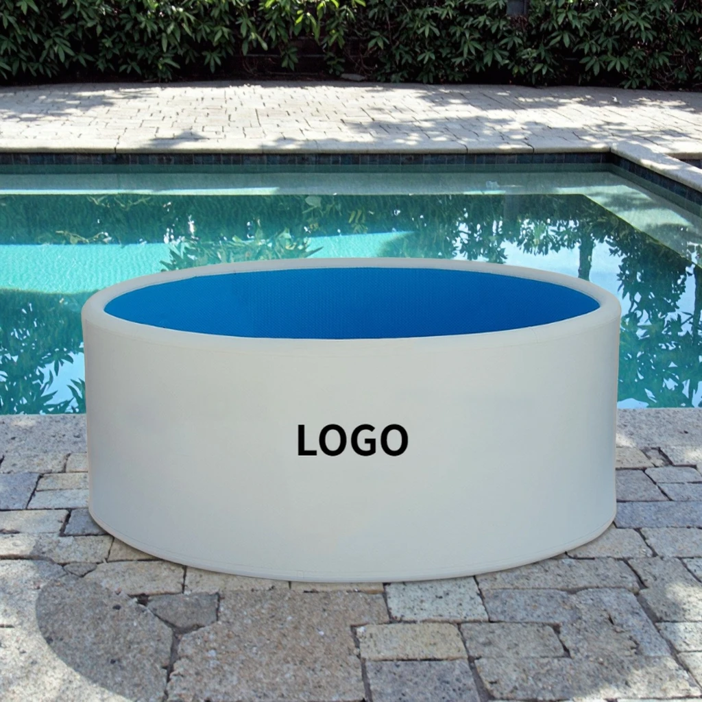 OHO Drop Stitch Personal Sized Round Inflatable Ice Bath Tub Pool Cold Plunge for Therapy or Muscle Relaxing
