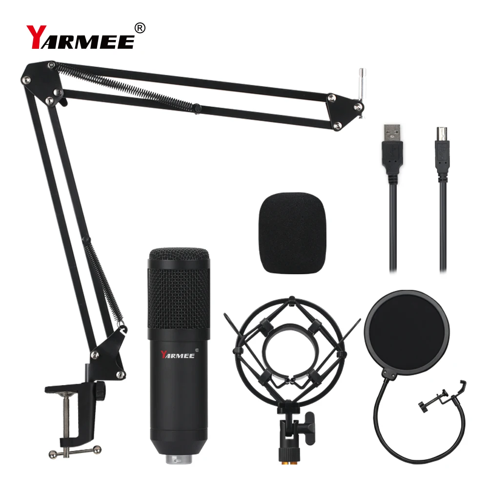 Professional Diaphragm Recording Condenser Microphone with USB Interface