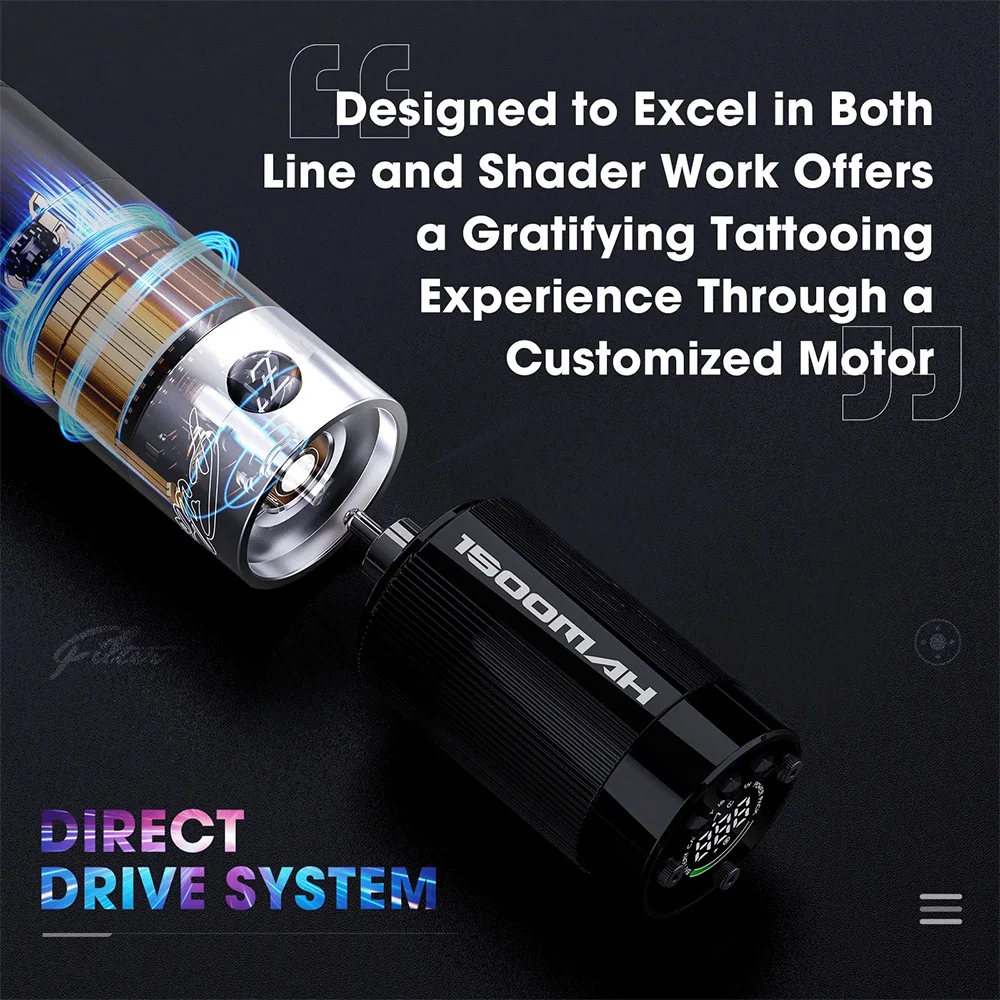 EZ Filter Freedom Tattoo Machine - 1500mah Capacity Pen