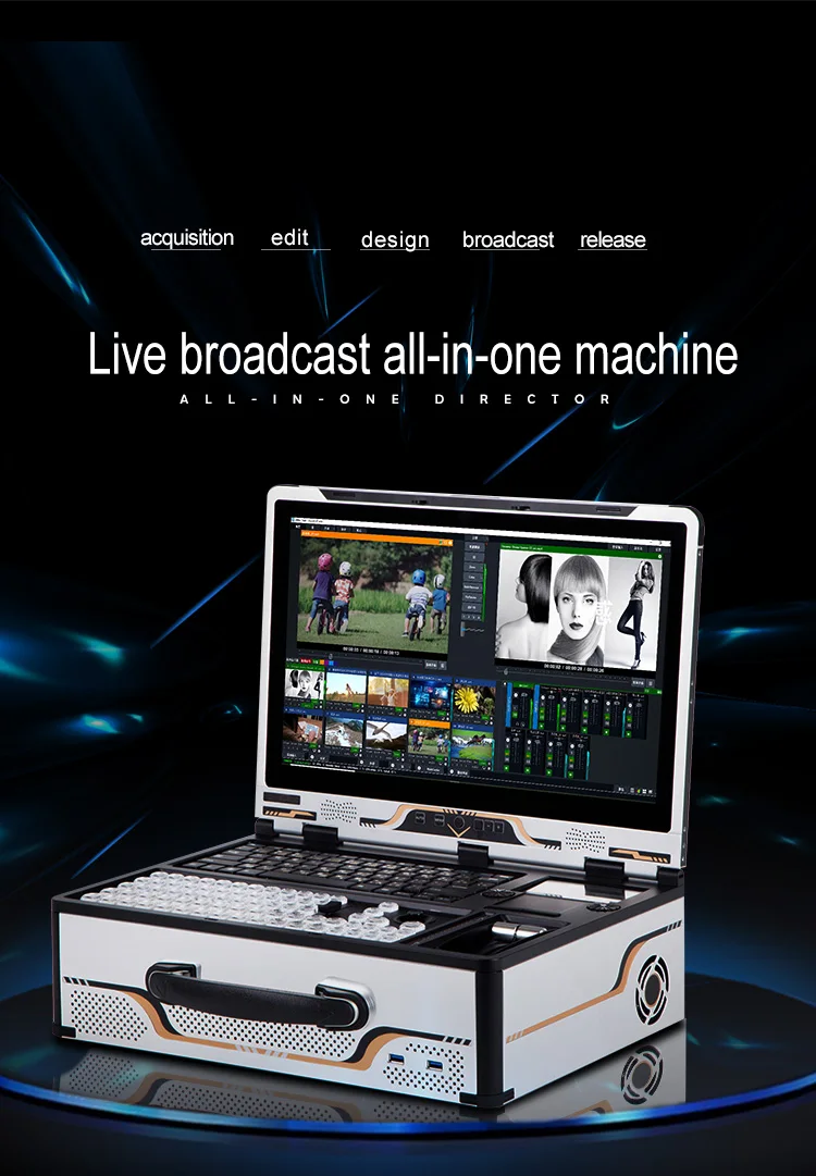 G100 Tystvideo Live Stream Broadcast Switcher Video Allinone Machine