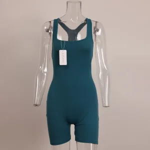 New XXTAXN Rompers Fitness Wear Sleeveless Hollowed Out High Waist Tight Yoga Jumpsuit