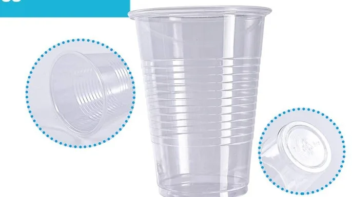 7oz Glass for Vending Machines Blue Plastic Disposable Water Cup 180ml 