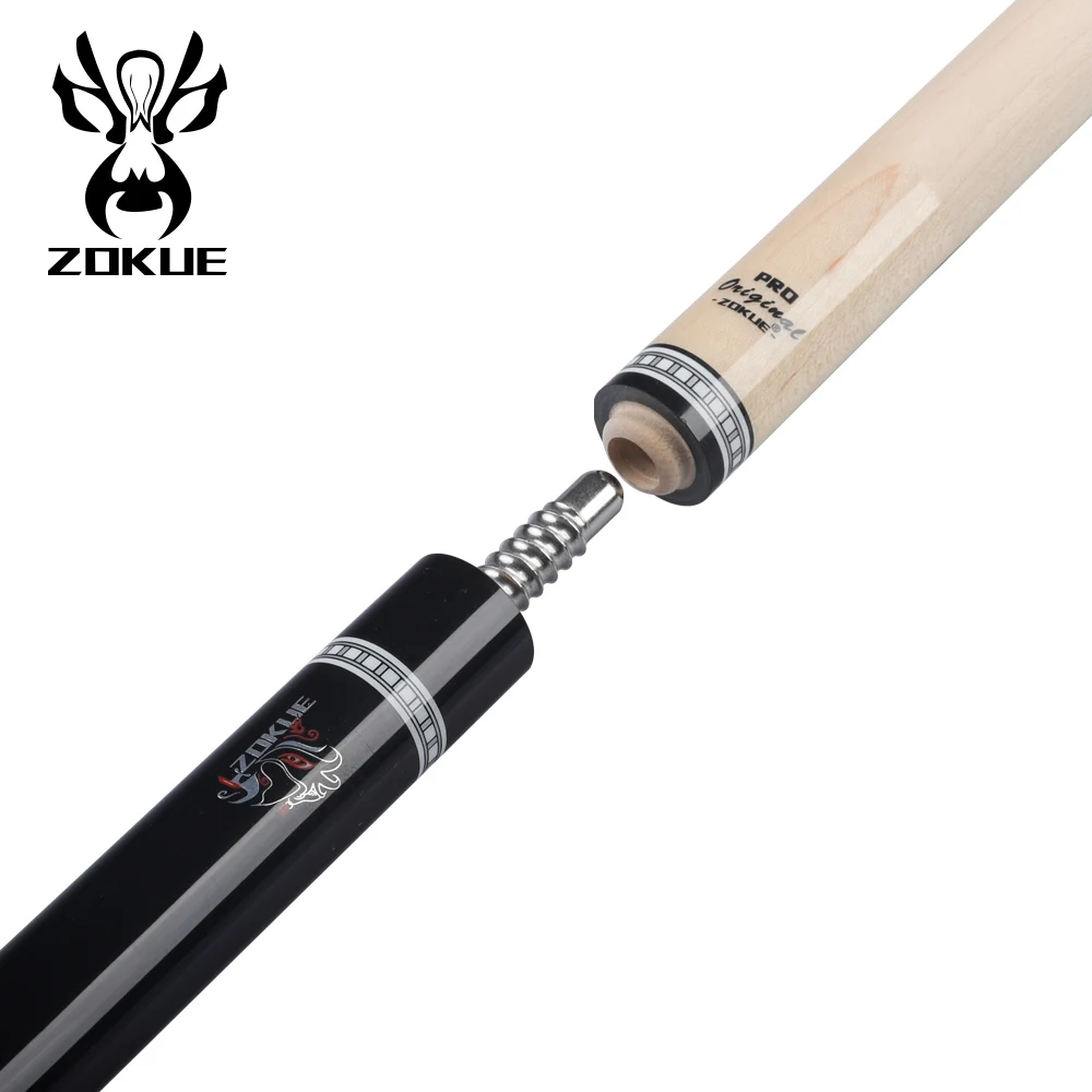 ZOKUE 3 Cushion Carom Billiard Cue - Professional 12mm Tip