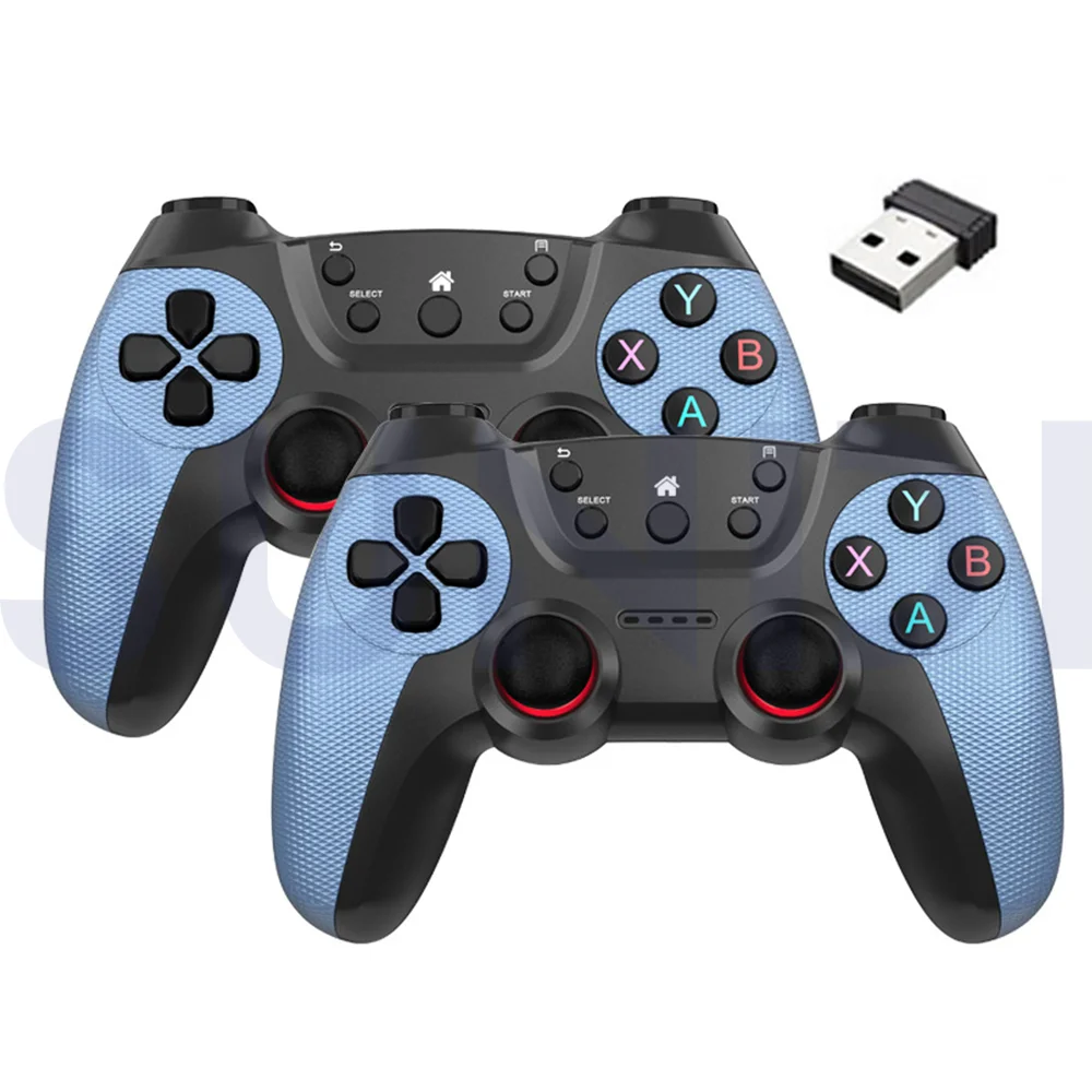 High Quality Double Player 2.4Ghz Wireless Joysticks Game Controllers for PC Android Phone