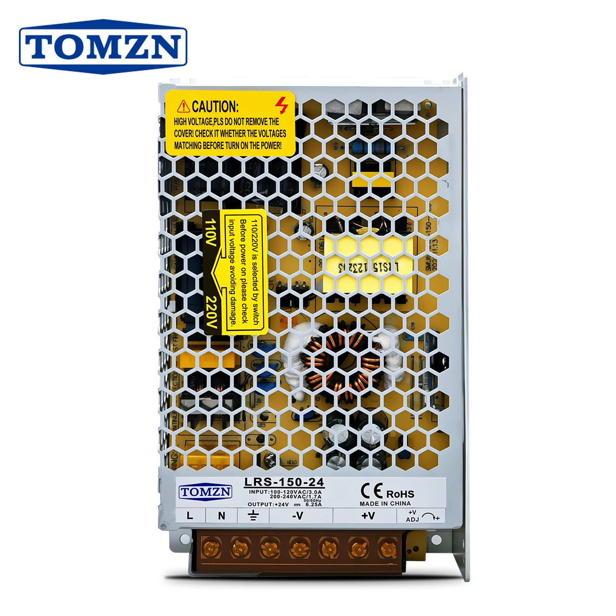 TOMZN 150W AC-DC SMPS Single Output Switching Power Supply Input 110-240V Output 5V 12V 15V 24V 36V 48V Adjustable for LED