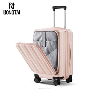 Custom 100% PC Hardshell Trolley Carry-On Luggage Sets Durable Aluminium Suitcase Wheels Modern Cartoon Travel Bag Manufacturers