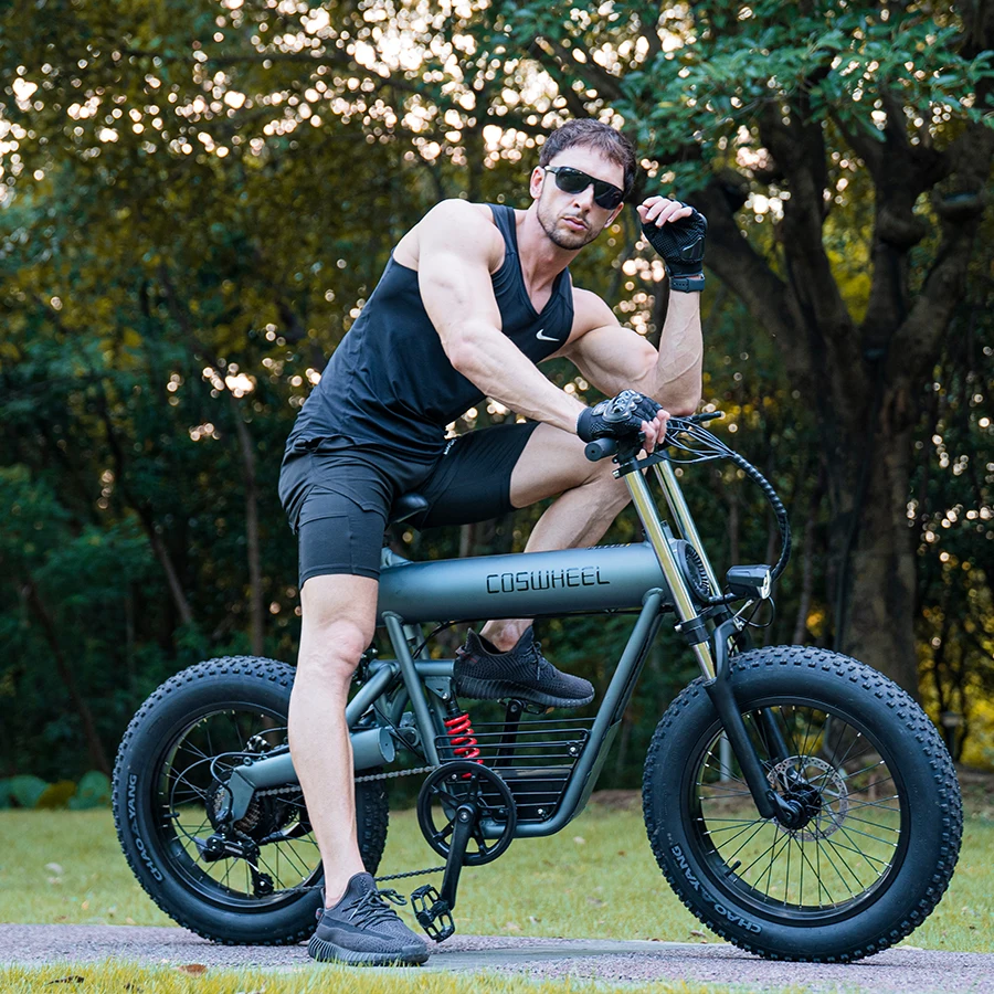 Coswheel T20 E-bicycle Long Range Electric Road Hybrid Fat Tire ...