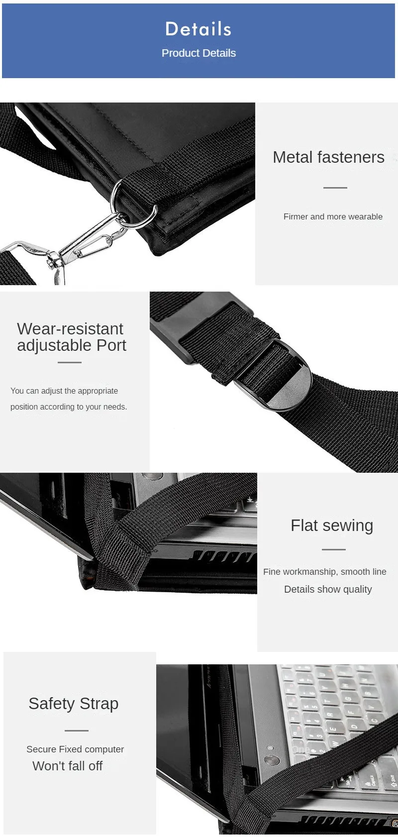 Factory Custom Tablet Laptop Harness Walking Desk Hands Free Portable