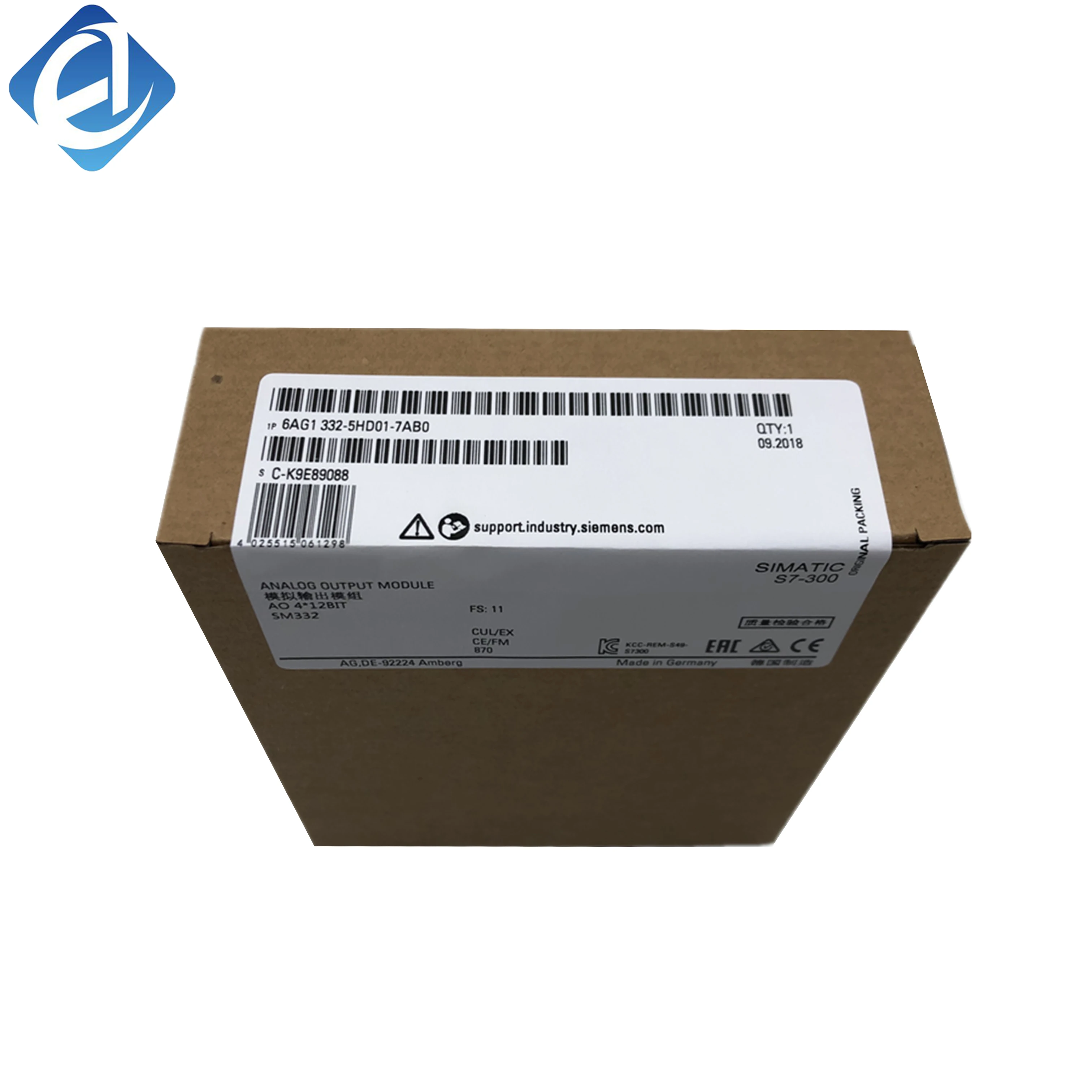 New Original 6AG1 332-5HD01-7AB0 6AG1332-5HD01-7AB0 SIPLUS analog output module for harsh environments. Features 4-channel output, electrical isolation, high accuracy and wide temperature resistance. Ensures stable analog control for actuators, 