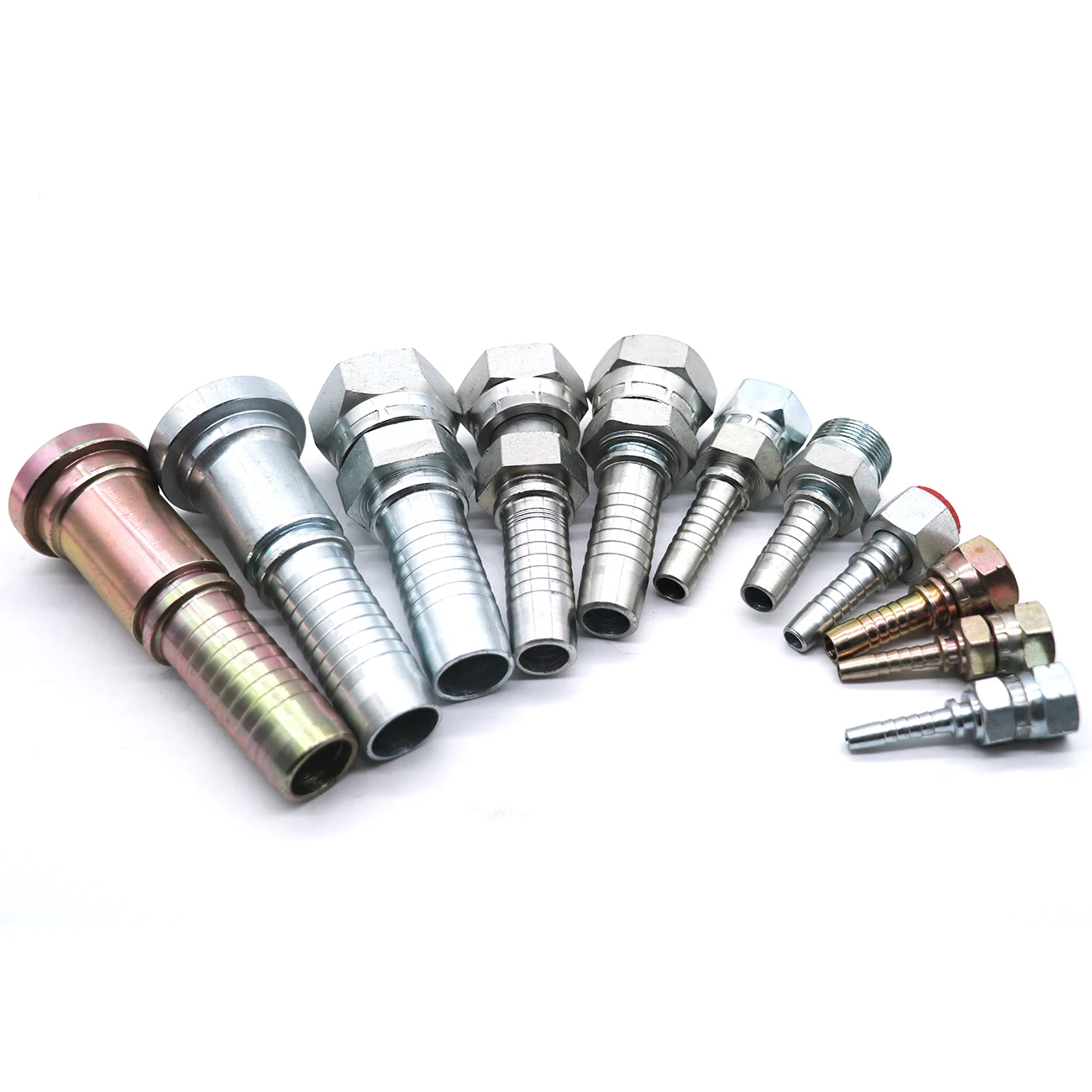 10 Raccords Hydrauliques Pivotants 1/2" FBSPX-08-08 – Femelle/Femelle, Pour Komatsu, Neufs