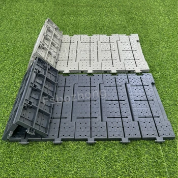 Interlocking Plastic Pp Grass Protective Flooring Outdoor Temporary Deck Protection Carpet Turf Event Flooring Simple Color