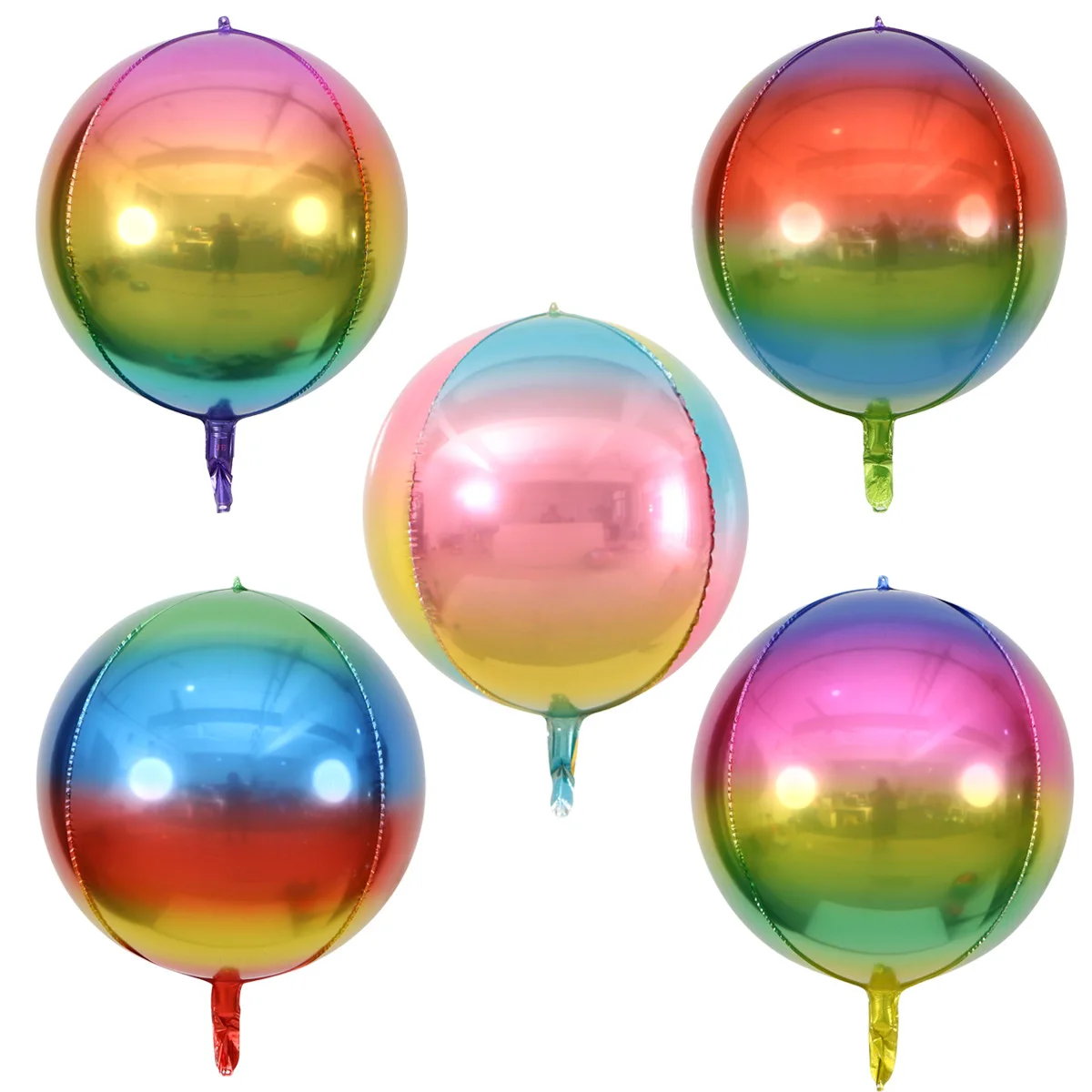 Round Ball Metallic Foil Balloon- 22 Inch 4d High Helium Quality
