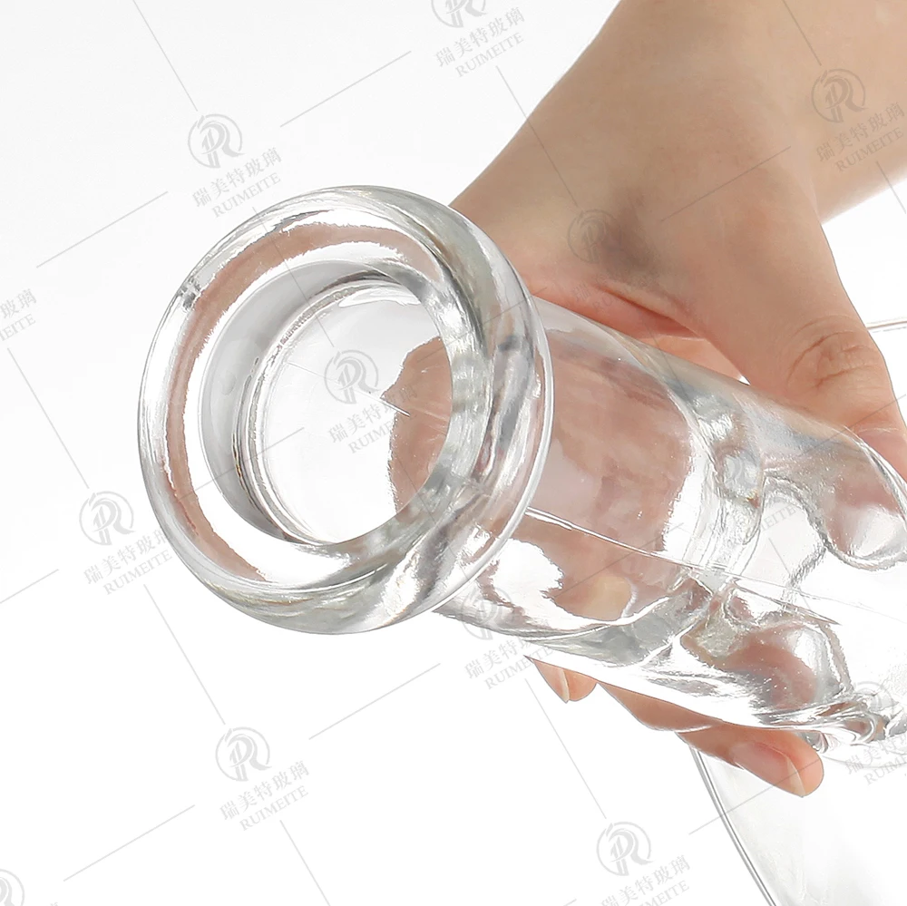 Custom Square 100ml 250ml 300ml 375ml 500ml  Wine Champagne Liquor XO Empty Glass Bottle