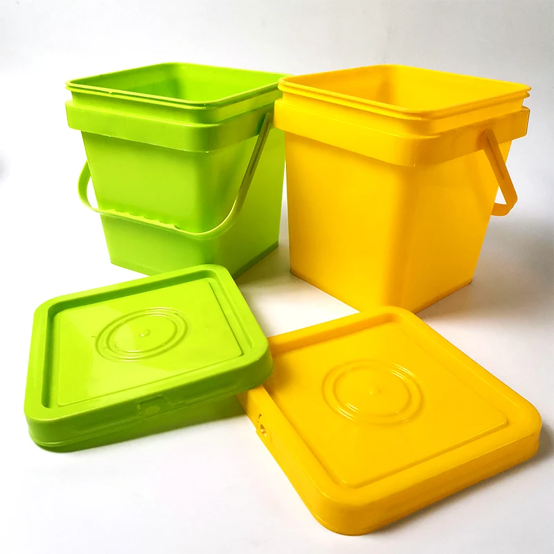 Bucket/drum/pail/container Buckets Quality Square Rectangle Plastic Food Plastic 8L/10L /12l/15l/20lhigh 20 Liter Plastic Pail /